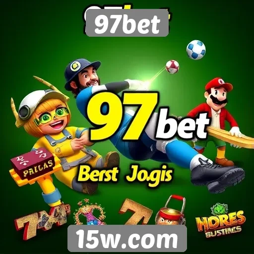 Variedade de jogos disponíveis na plataforma 97bet